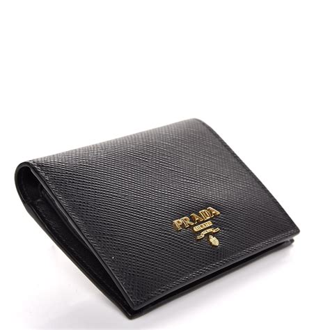 prada bifold wallet women's